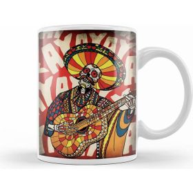 Humuts Mariachi Skull Beyaz Kupa