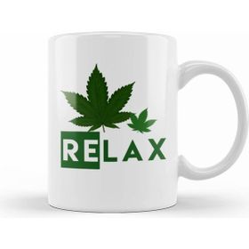 Humuts Marijuana Relax Beyaz Kupa