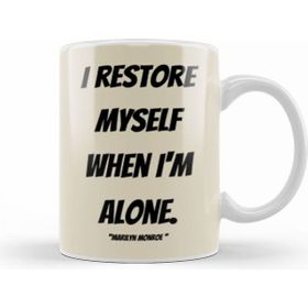 Humuts Marilyn Monroe Quotes Art Gift Vintage Retro Style Beyaz Kupa