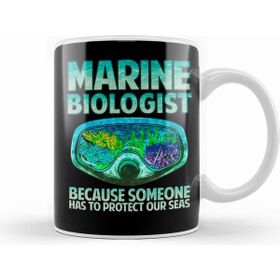 Humuts Marine Biologist Someone Has to Protect Our Seas Beyaz Kupa