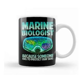 Humuts Marine Biologist Someone Has to Protect Our Seas Beyaz Kupa