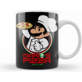 Humuts Mario Bros Marios Pizza Beyaz Kupa
