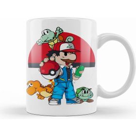 Humuts Mario Pokemario Beyaz Kupa