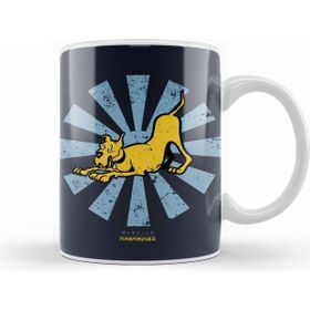 Humuts Marmaduke Retro Japanese Beyaz Kupa