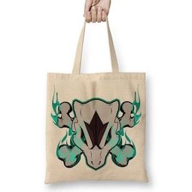 Humuts Marowak Skull Açık Bej Uzun Saplı Bez Çanta