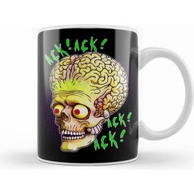 Humuts Mars Attacks Ack Ack Alien Head Beyaz Kupa