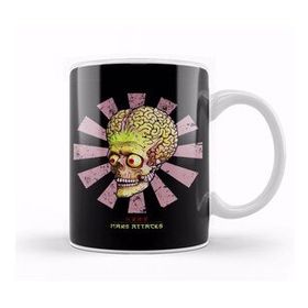 Humuts Mars Attacks Retro Japanese Beyaz Kupa