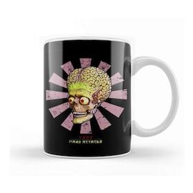 Humuts Mars Attacks Retro Japanese Beyaz Kupa