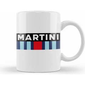 Humuts Martini Racing Rectangle Beyaz Kupa