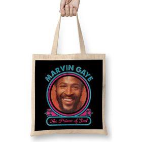 Humuts Marvin Gaye The Prince Of Soul Bez Uzun Saplı Açık Bej Rengi Çanta