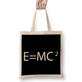 Humuts Maths And Science Einstein Theory Of Special Relativity Bez Uzun Saplı Açık Bej Rengi Çanta