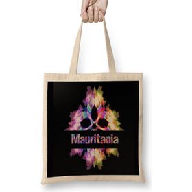 Humuts Mauritania Gift Tie Dye Watercolor Bez Uzun Saplı Açık Bej Rengi Çanta