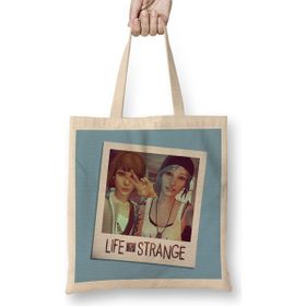 Humuts Max And Chloe Selfie- Life Is Strange Bez Uzun Saplı Açık Bej Rengi Çanta