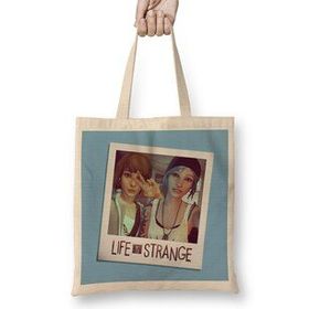 Humuts Max And Chloe Selfie- Life Is Strange Bez Uzun Saplı Açık Bej Rengi Çanta