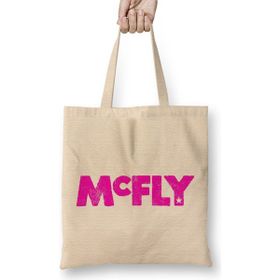 Humuts Mcfly Logo Bez Uzun Saplı Açık Bej Rengi Çanta