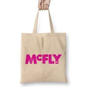 Humuts Mcfly Logo Bez Uzun Saplı Açık Bej Rengi Çanta