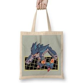 Humuts Mecha Sonic Açık Bej Uzun Saplı Bez Çanta