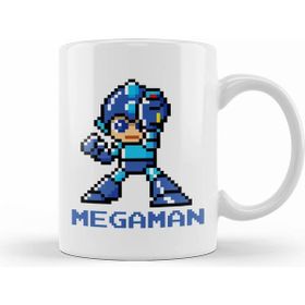 Humuts Mega Man Pixel Character Beyaz Kupa