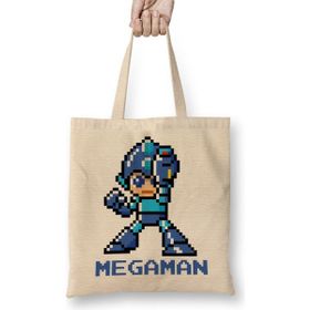 Humuts Mega Man Pixel Character Bez Kadın Günlük Çanta