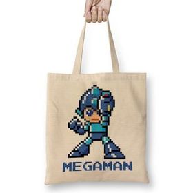 Humuts Mega Man Pixel Character Bez Kadın Günlük Çanta