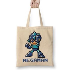 Humuts Mega Man Pixel Character Bez Kadın Günlük Çanta