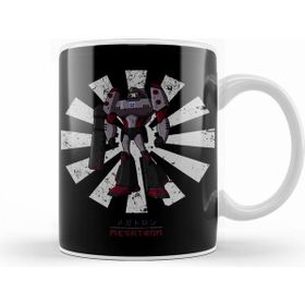 Humuts Megatron Retro Japanese Transformers Beyaz Porselen Kupa Bardak