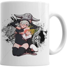 Humuts Meliodas E Ben Beyaz Porselen Kupa Bardak