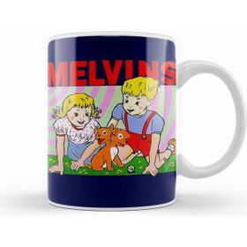 Humuts Melvins Beyaz Porselen Kupa Bardak