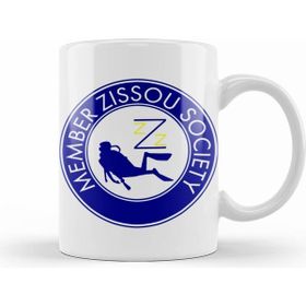 Humuts Member Zissou Society Beyaz Porselen Kupa Bardak