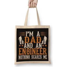 Humuts Mens Dad And Engineer Funny Fathers Gift Ideas 01 Bez Kadın Günlük Çanta