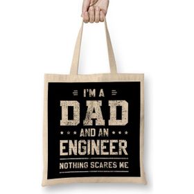 Humuts Mens Dad And Engineer Funny Fathers Gift Ideas 02 Bez Kadın Günlük Çanta
