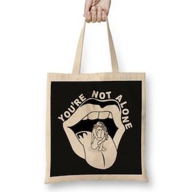 Humuts Mental Health You're Not Alone Bez Kadın Günlük Çanta