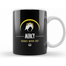Humuts Mercy Heroes Never Die Overwatch Beyaz Porselen Kupa Bardak