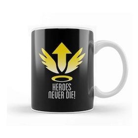 Humuts Mercy Heroes Never Die Wing Logo Overwatch Beyaz Porselen Kupa Bardak