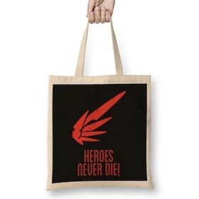 Humuts Mercy Heroes Never Die Wing Logo Overwatch Bez Kadın Günlük Çanta