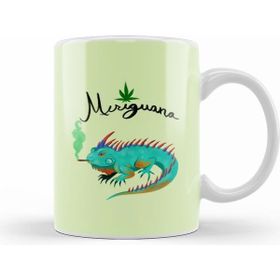 Humuts Meriguana 01 Beyaz Porselen Kupa Bardak