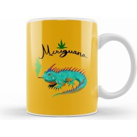 Humuts Meriguana Beyaz Porselen Kupa Bardak