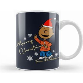 Humuts Merry Christmas From Franklin Peanuts Beyaz Porselen Kupa Bardak
