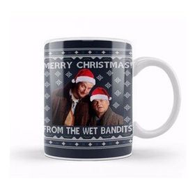 Humuts Merry Christmas From the Wet Bandits Home Alone Beyaz Porselen Kupa Bardak
