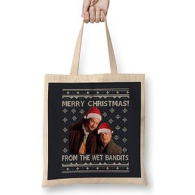 Humuts Merry Christmas From The Wet Bandits Home Alone Bez Kadın Günlük Çanta