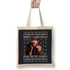 Humuts Merry Christmas From The Wet Bandits Home Alone Bez Kadın Günlük Çanta