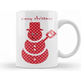 Humuts Merry Christmas Yılbaşı Yeni Yıl Konseptli 013 Beyaz Porselen Kupa Bardak