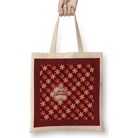 Humuts Merry Christmas Yılbaşı Yeni Yıl Konseptli 014 Bez Kadın Günlük Çanta