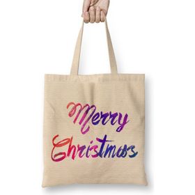 Humuts Merry Christmas Yılbaşı Yeni Yıl Konseptli 08 Bez Kadın Günlük Çanta