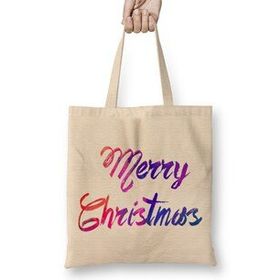 Humuts Merry Christmas Yılbaşı Yeni Yıl Konseptli 08 Bez Kadın Günlük Çanta