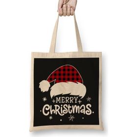 Humuts Merry Christmas Yılbaşı Yeni Yıl Konseptli Bez Kadın Günlük Çanta