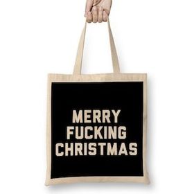 Humuts Merry Fucking Christmas Bez Kadın Günlük Çanta