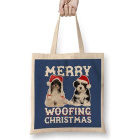 Humuts Merry Woofing Christmas Dogs Bez Kadın Günlük Çanta