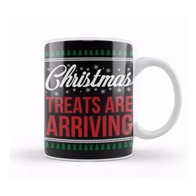 Humuts Merry Xmas Christmas Treats 01 Beyaz Porselen Kupa Bardak