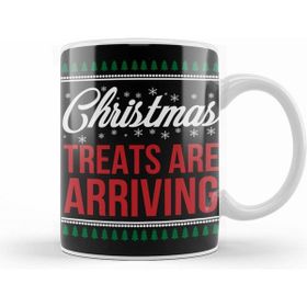 Humuts Merry Xmas Christmas Treats 01 Beyaz Porselen Kupa Bardak